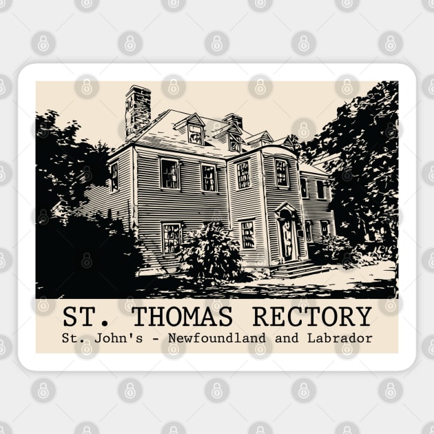 St. Thomas Rectory - St. John's NL Magnet by Lakeric